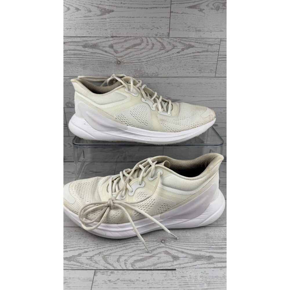 Lululemon Blissfeel Run White 9B Women Sneakers Mesh Athletic Running Shoes #943